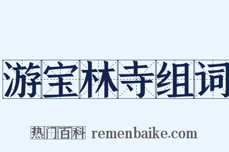 游宝林寺组词是什么意思的图片
